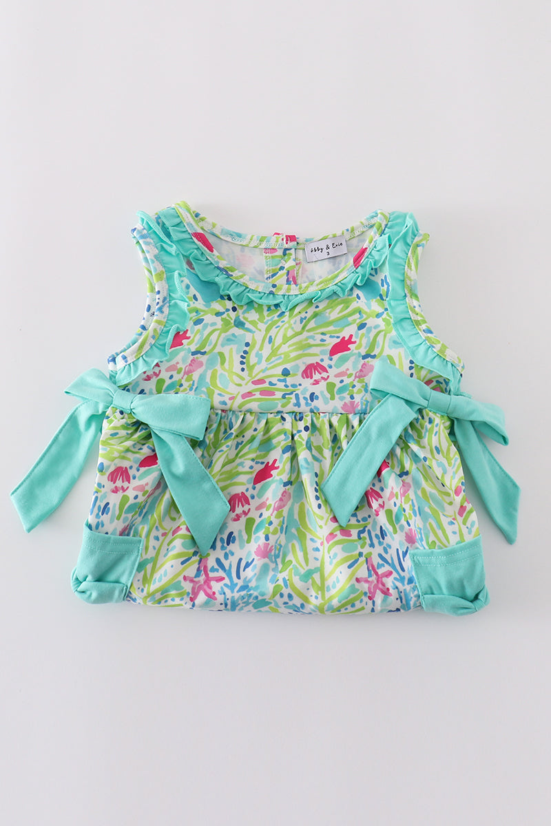 Tropical breeze print dress