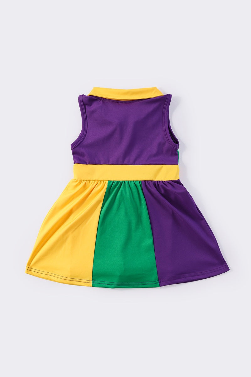 Mardi gras tennis girl dress