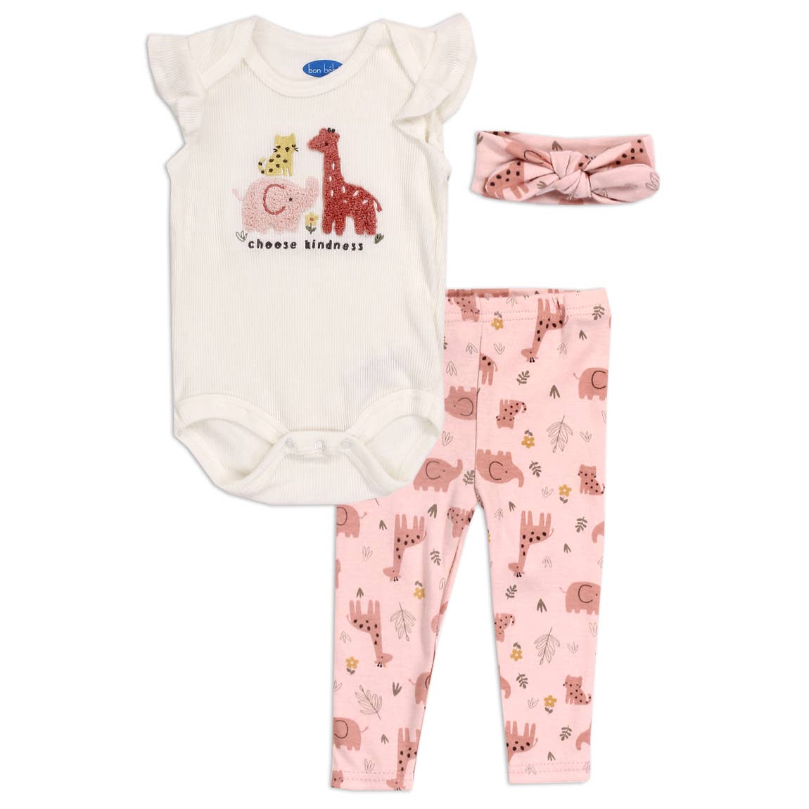 Girls Newborn 3-Piece Pant Set