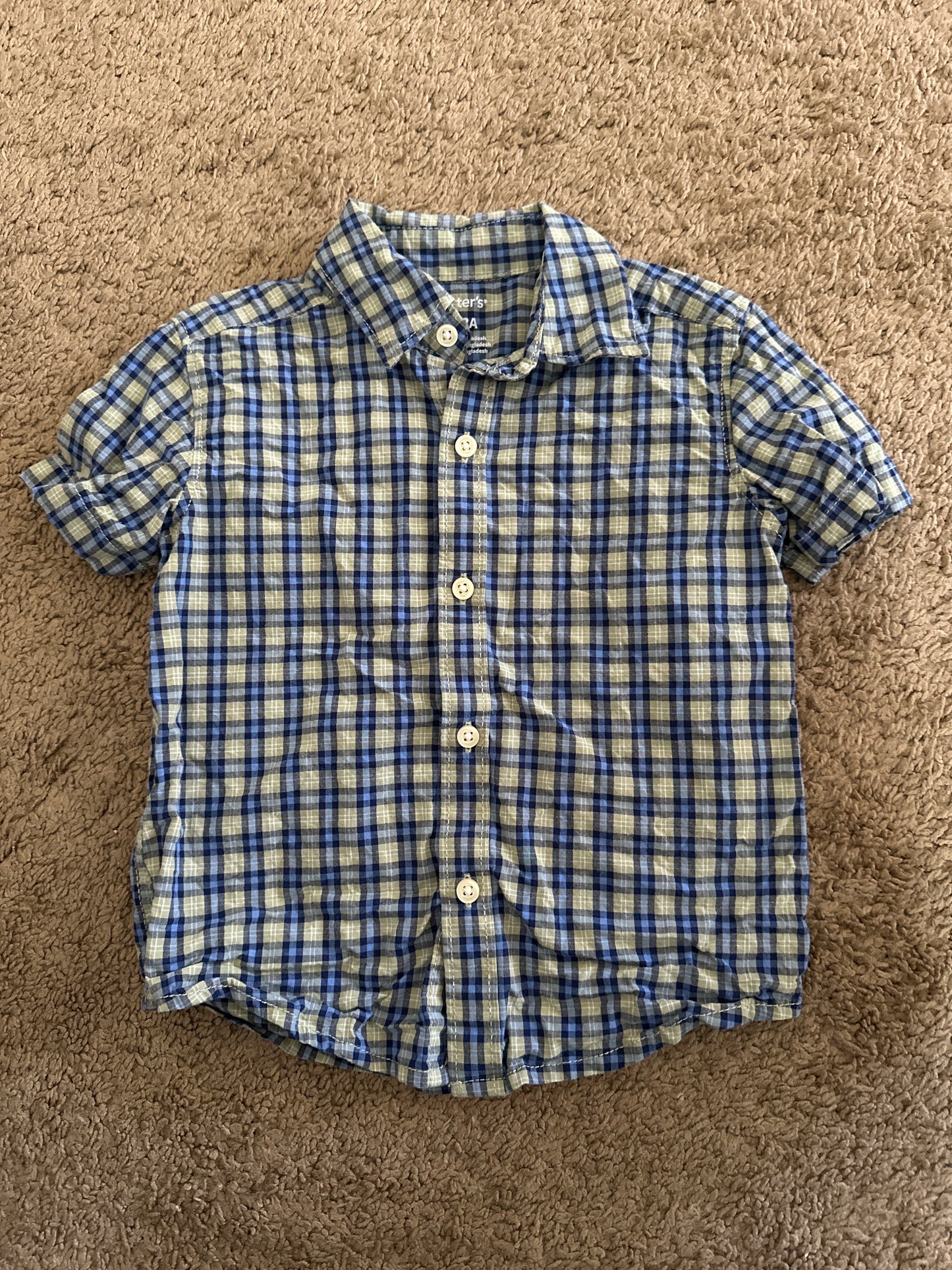 2t Plaid Shirt