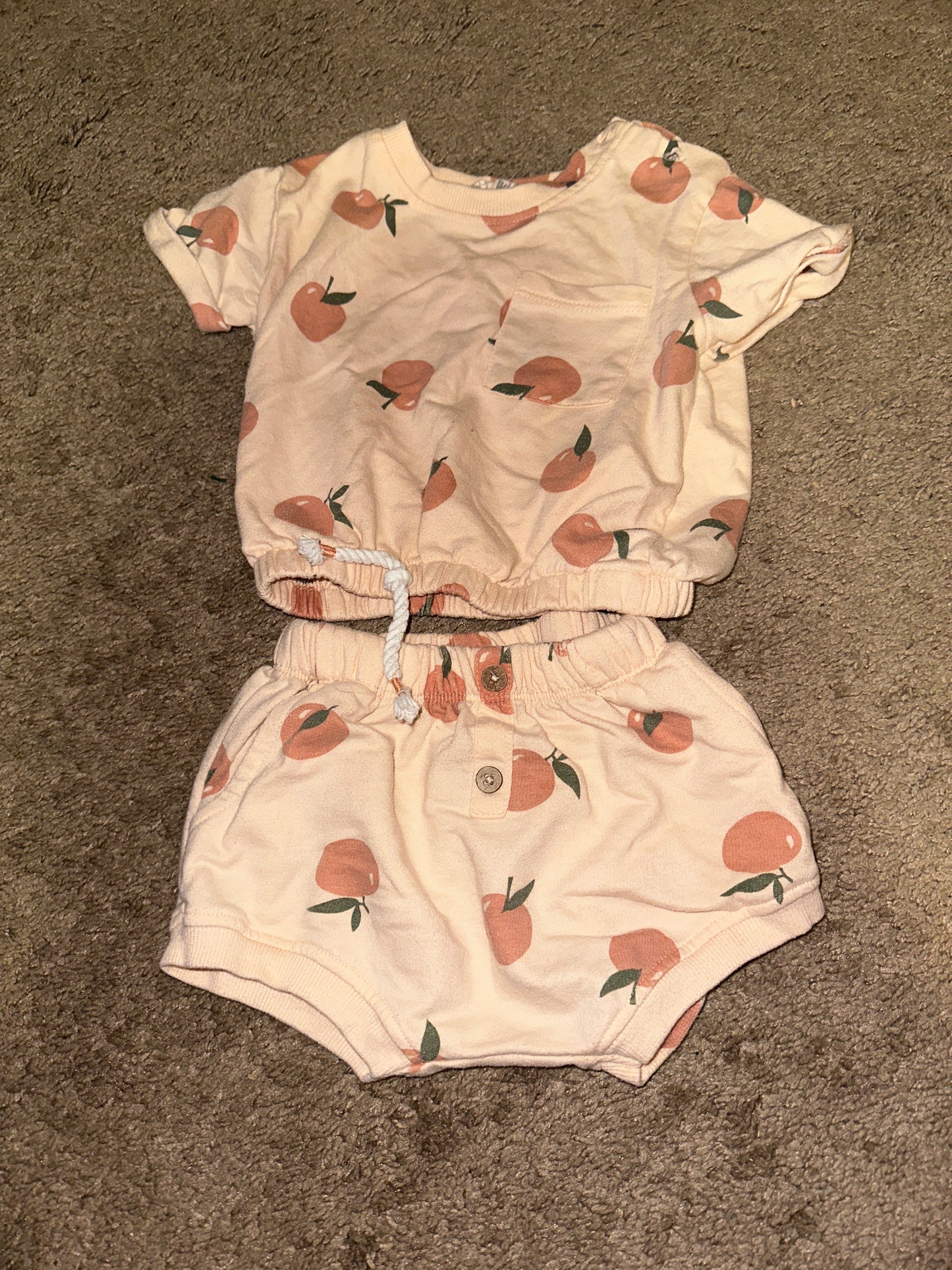 12m Peach 2 Piece Set