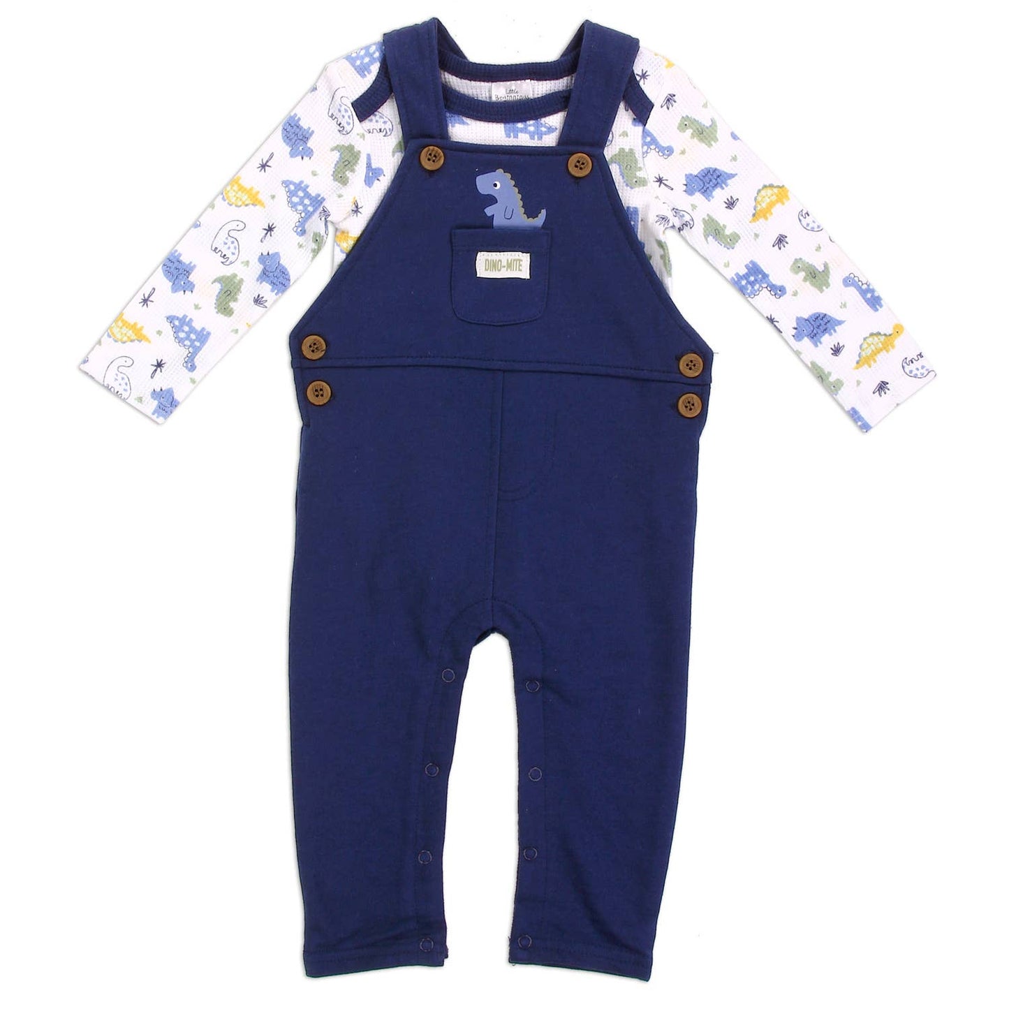 LITTLE BEGINNINGS Boys Newborn 2-Piece Overall Set