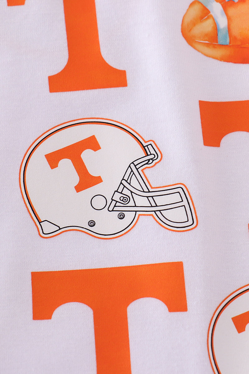 Tennessee football print boy bubble