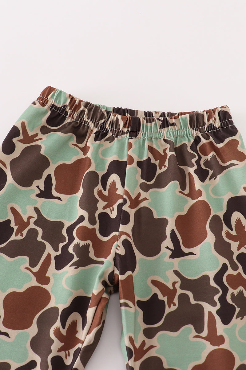 Camouflage print boy set