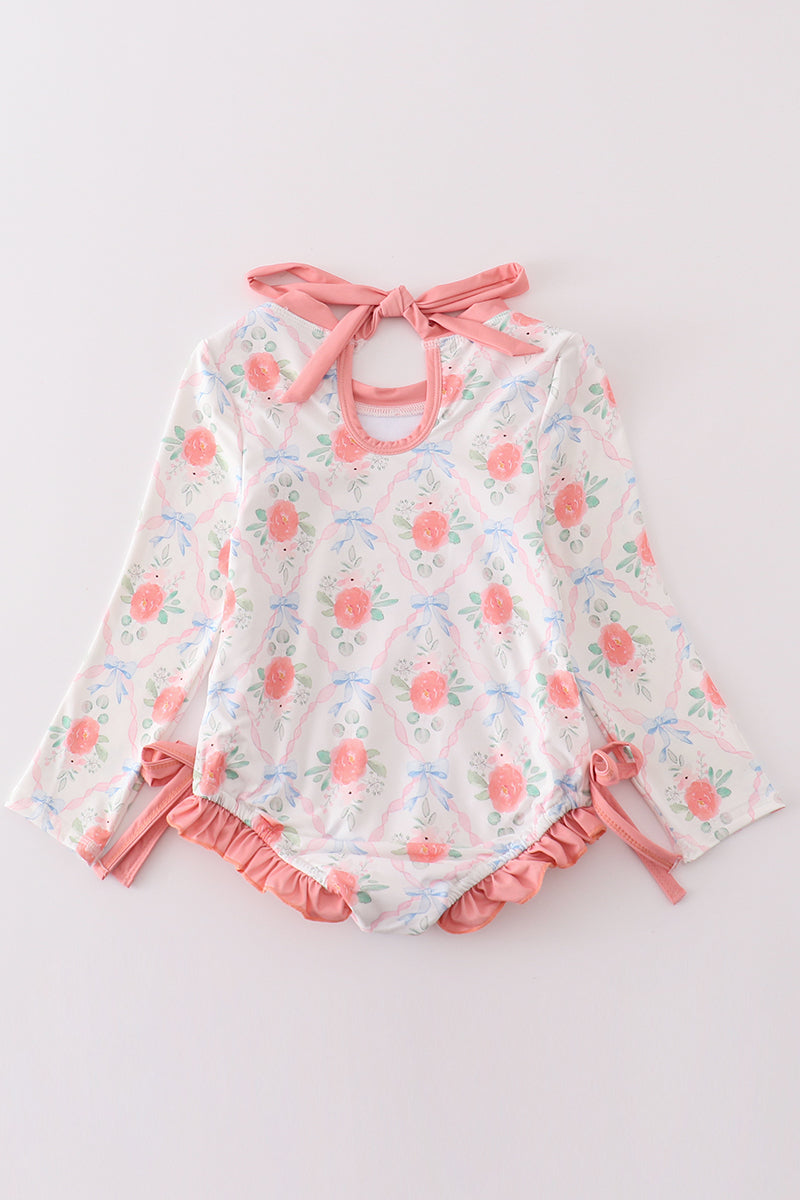 Coral Bloom girl swimsuit