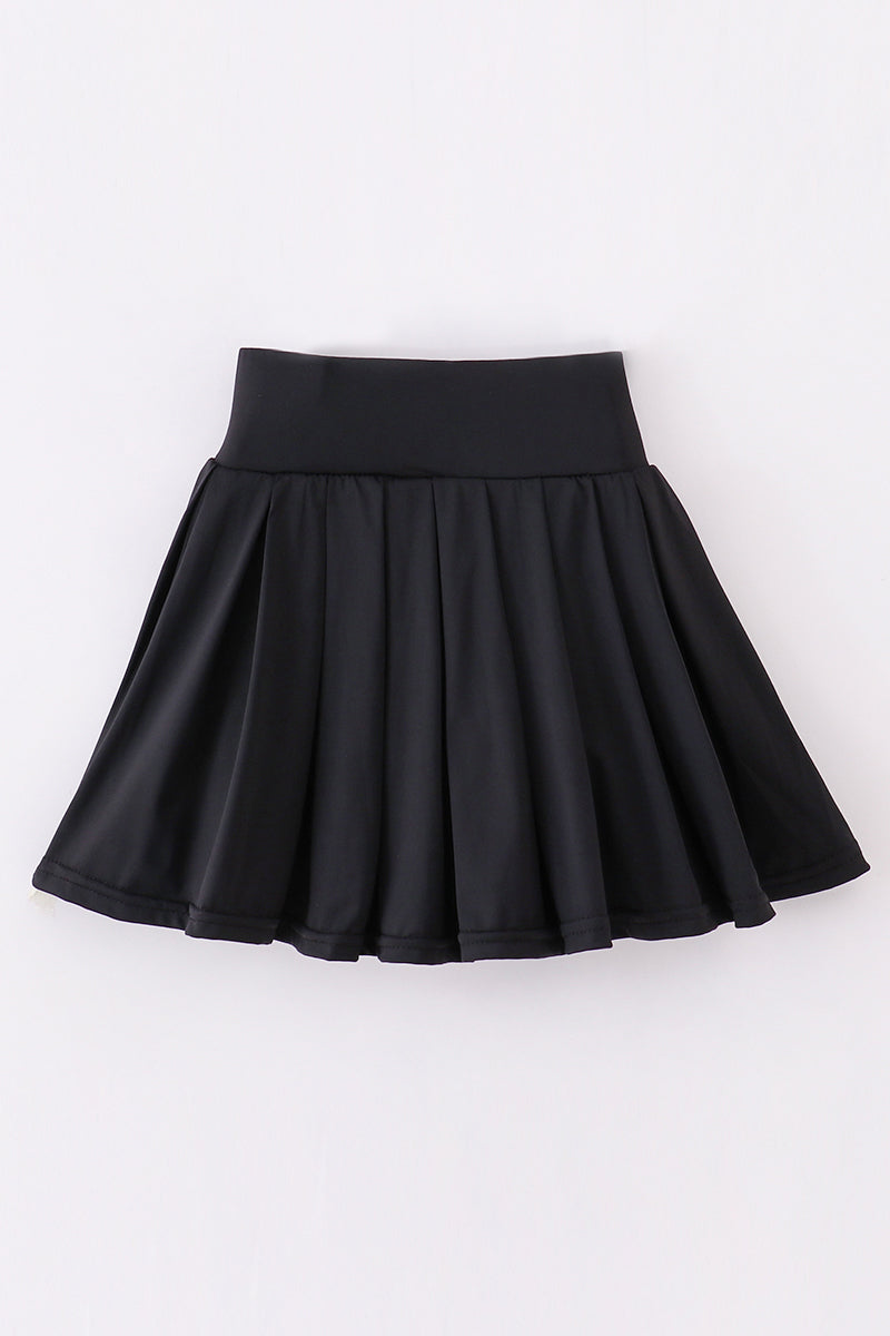 Black Pleats active mom&me skorts