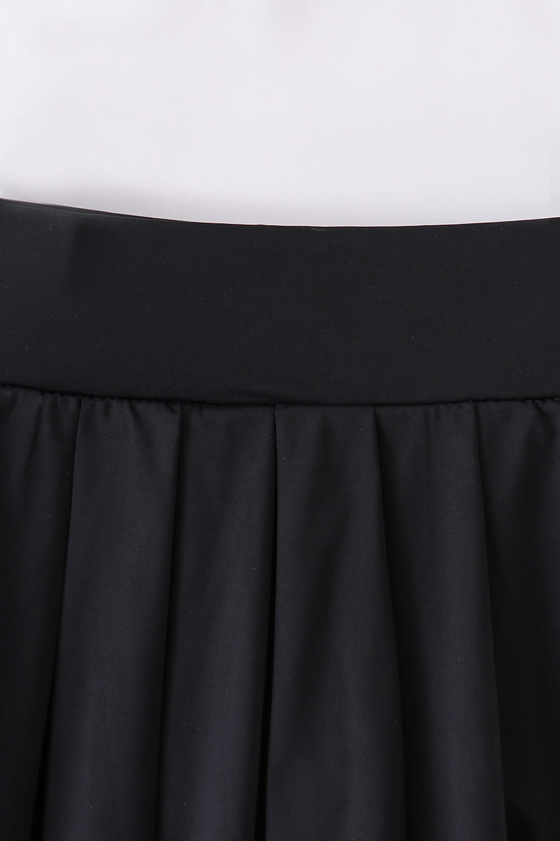 Black Pleats active mom&me skorts