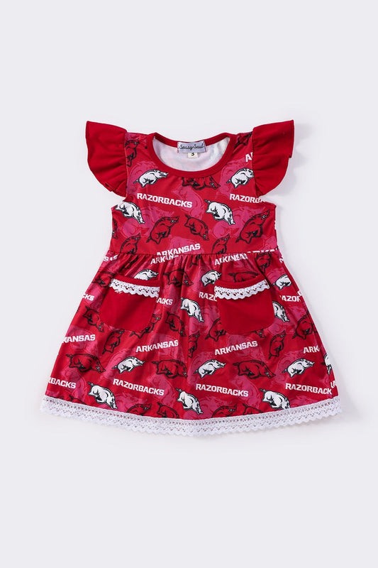 Arkansas print girl dress