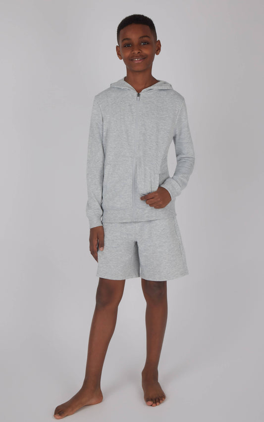 Boys Brushed Terry Lounge Short with Side Pockets