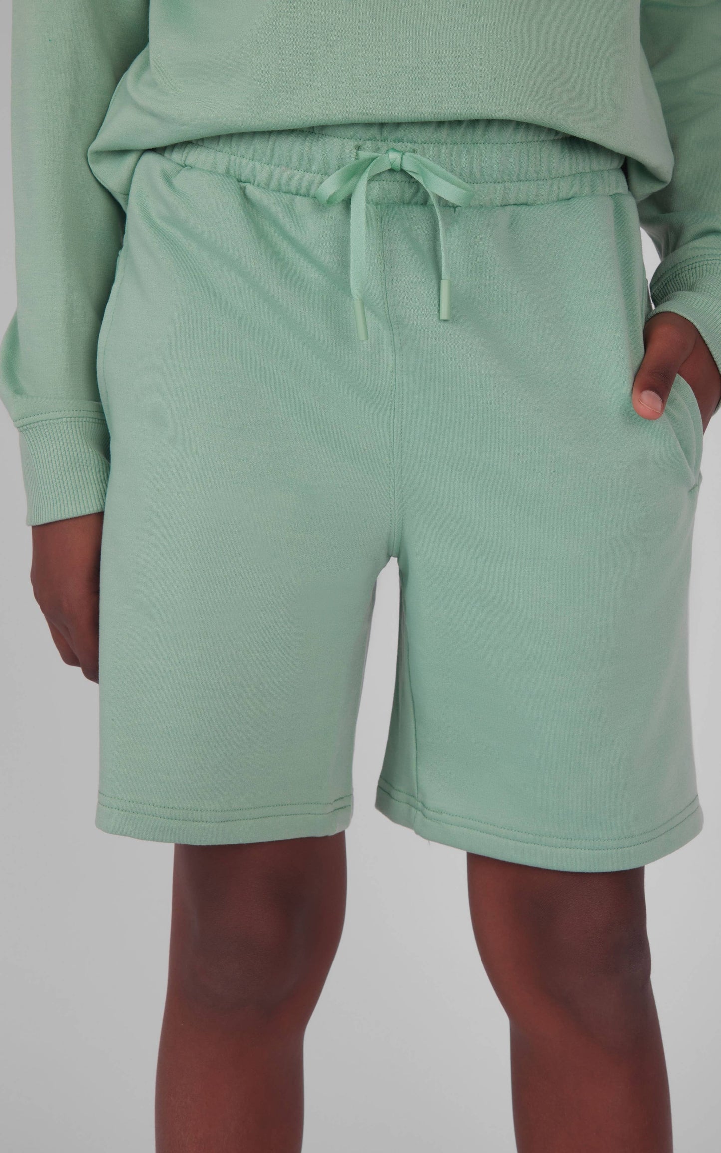 Boys Brushed Terry Lounge Short with Side Pockets